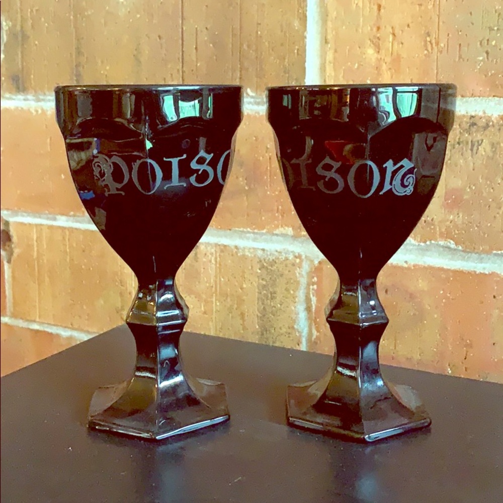 “Poison” wine goblets